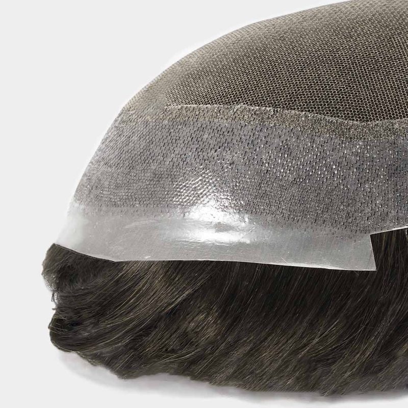 SYDNEY Haarsystem in der Seitenansicht mit Monofilament und verstärktem Rand
